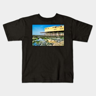 Aberystwyth Pier - Coastal Scenery Kids T-Shirt